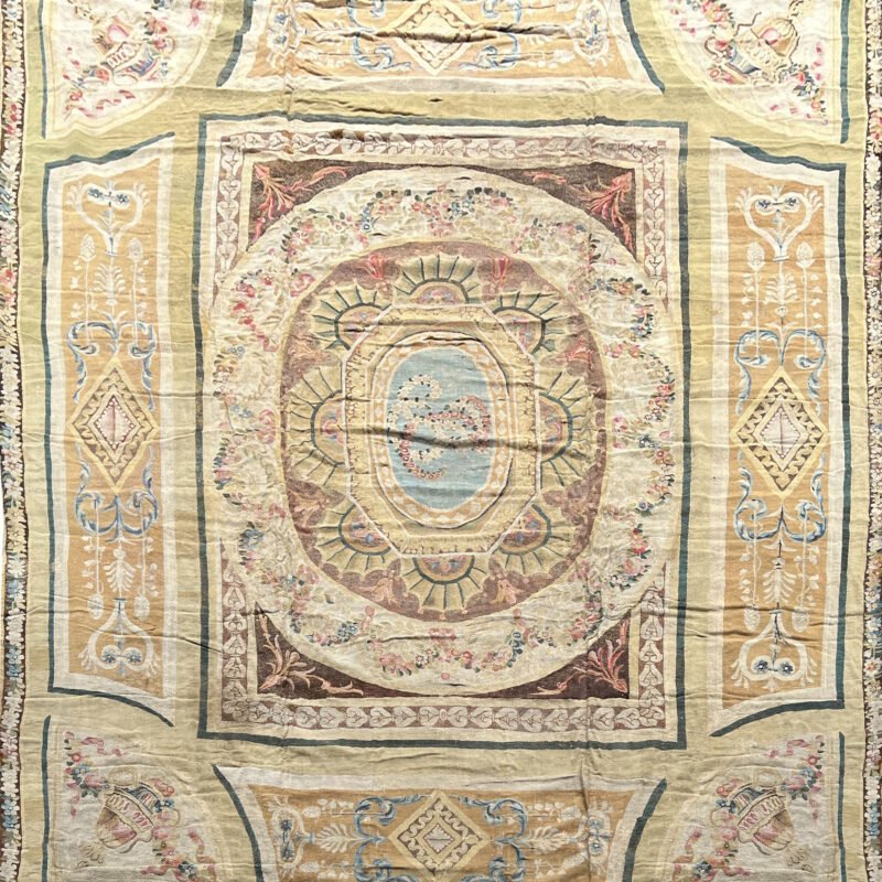 tapis aubusson xviiie 5.45x4.40